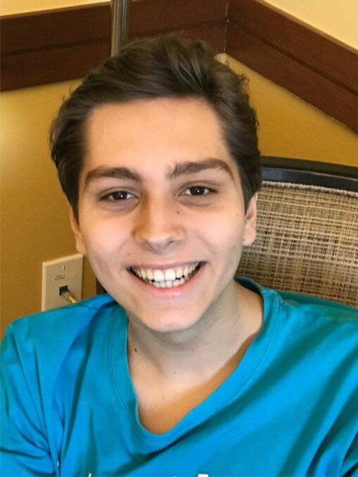 Keeping his memory alive: Theodore George Vasilopoulos died of osteosarcoma at age 19. 