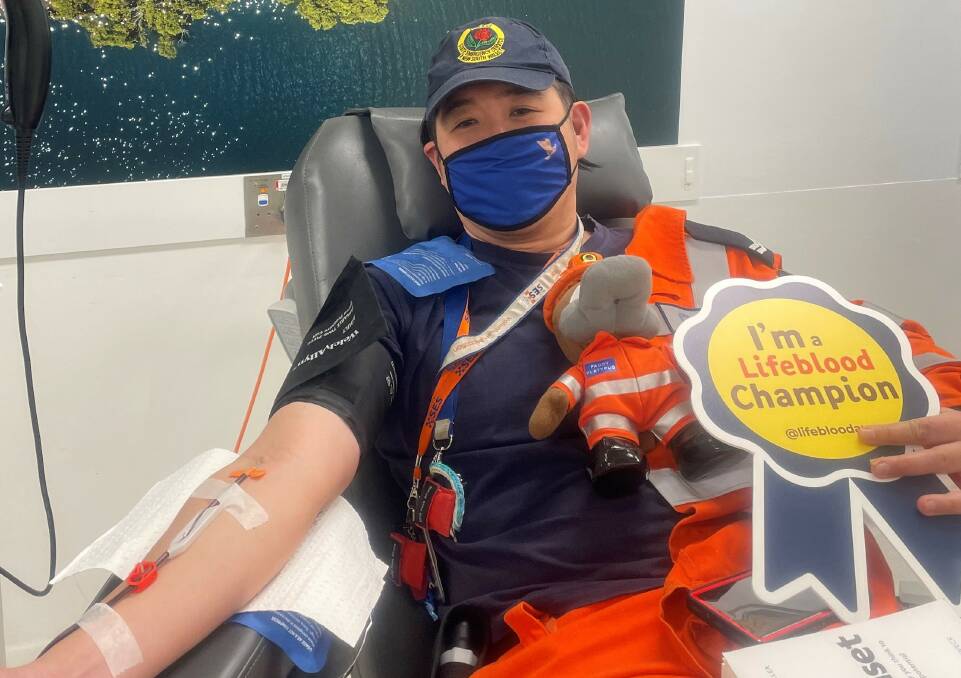 Local hero: Teddy Haryjanto recently chalked up his 200th blood donation. Picture: Supplied