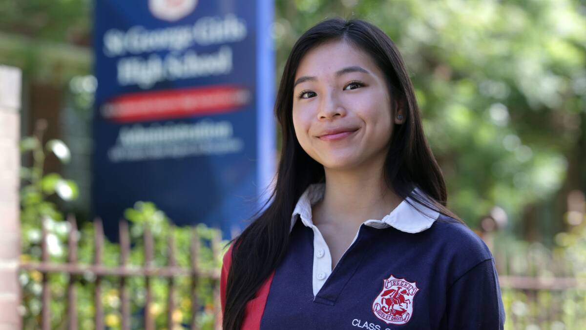 All rounder: Sophie Indraputri, of Riverwood, made it onto the HSC All-round Achievers merit list. Picture: John Veage 