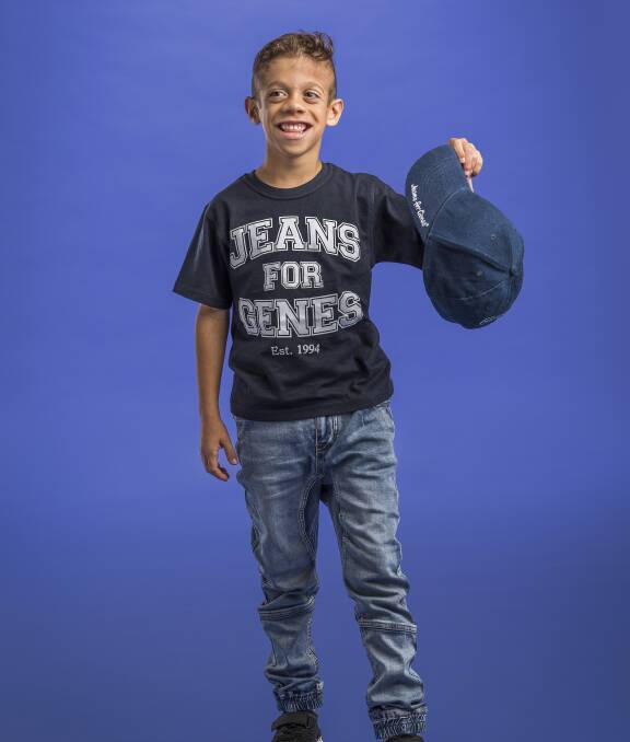 Raising awareness: Alex Pastura is the face of this year's Jeans for Genes campaign. Picture: Supplied