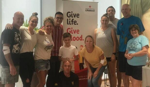 Lifesaving team: The Quinn family organised a blood drive in honour of family matriarch Joan Quinn. Picture: Supplied 