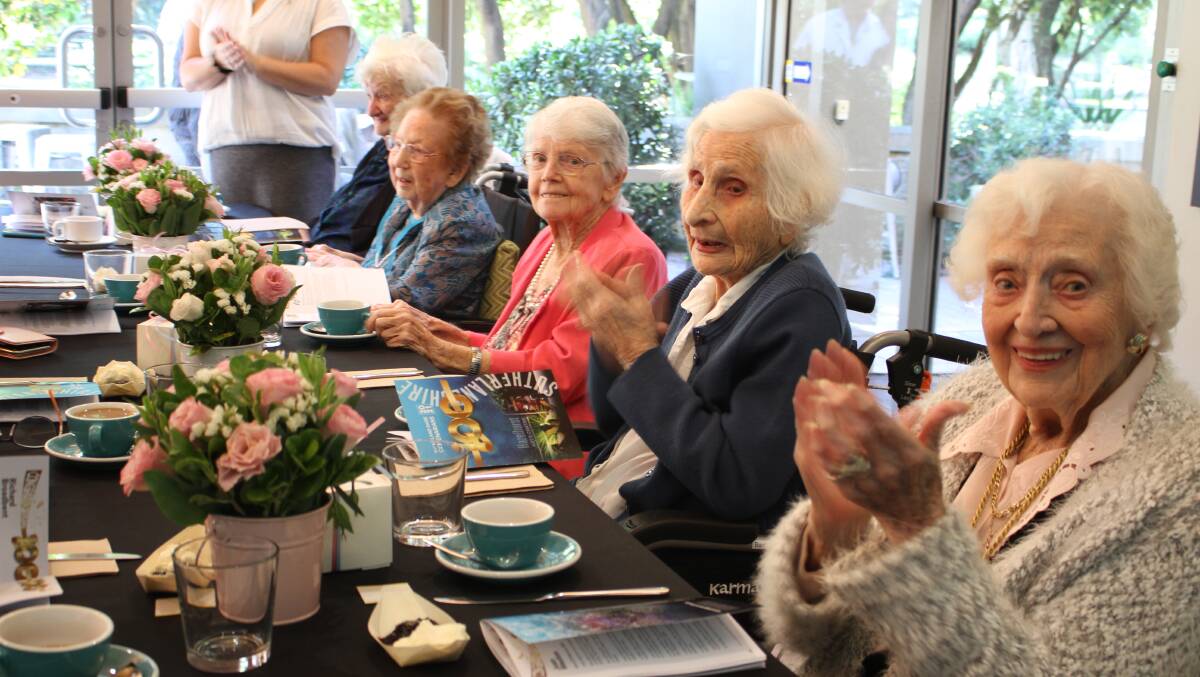 Centenarian club: The morning tea was attended by 26 local centenarians. Pictures: Supplied
