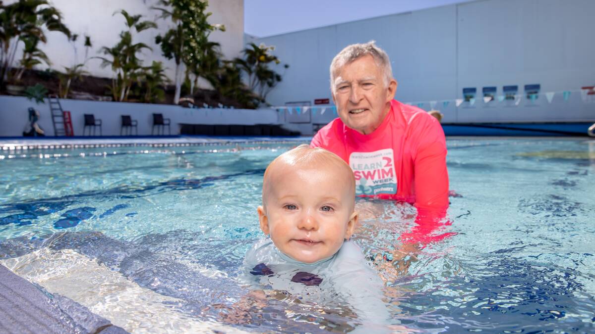 Swim safe: Kids Alive founder and former Olympic swimming coach Laurie Lawrence supports the week. Picture: Supplied 