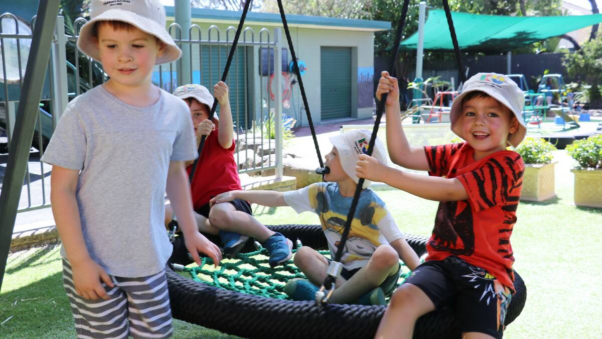 Play time: KU Sutherland Preschool recently celebrated the opening of its new playground.
