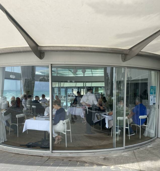 Booking surge: Sealevel Restaurant at Cronulla was booked out at lunchtime today. Picture: Merryn Porter 
