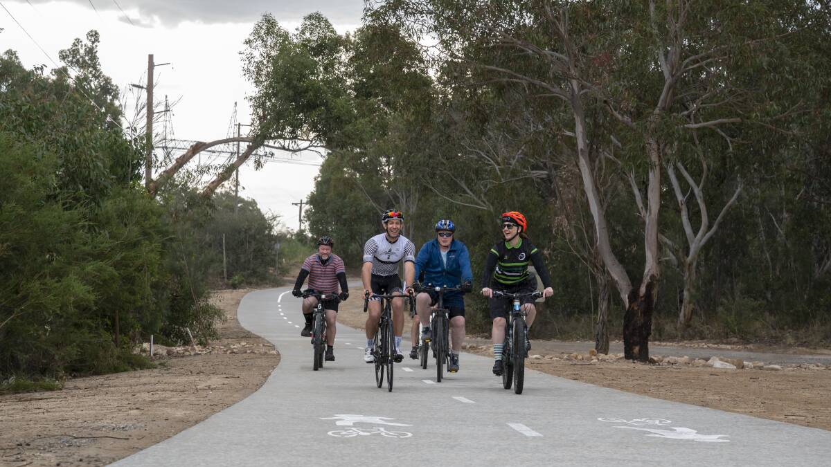 Get riding: The new cycleway stretches from Sutherland to Lucas Heights. Picture: Supplied 