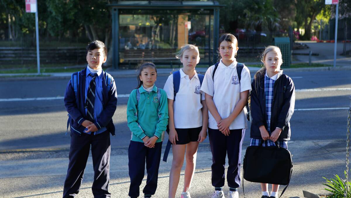 New service: Parents of students at St Declan's Primary School at Penshurst were concerned over delays finalising a new bus service for their children, who are due to start year 7 at Marist College South Hurstville campus this year. Picture: John Veage