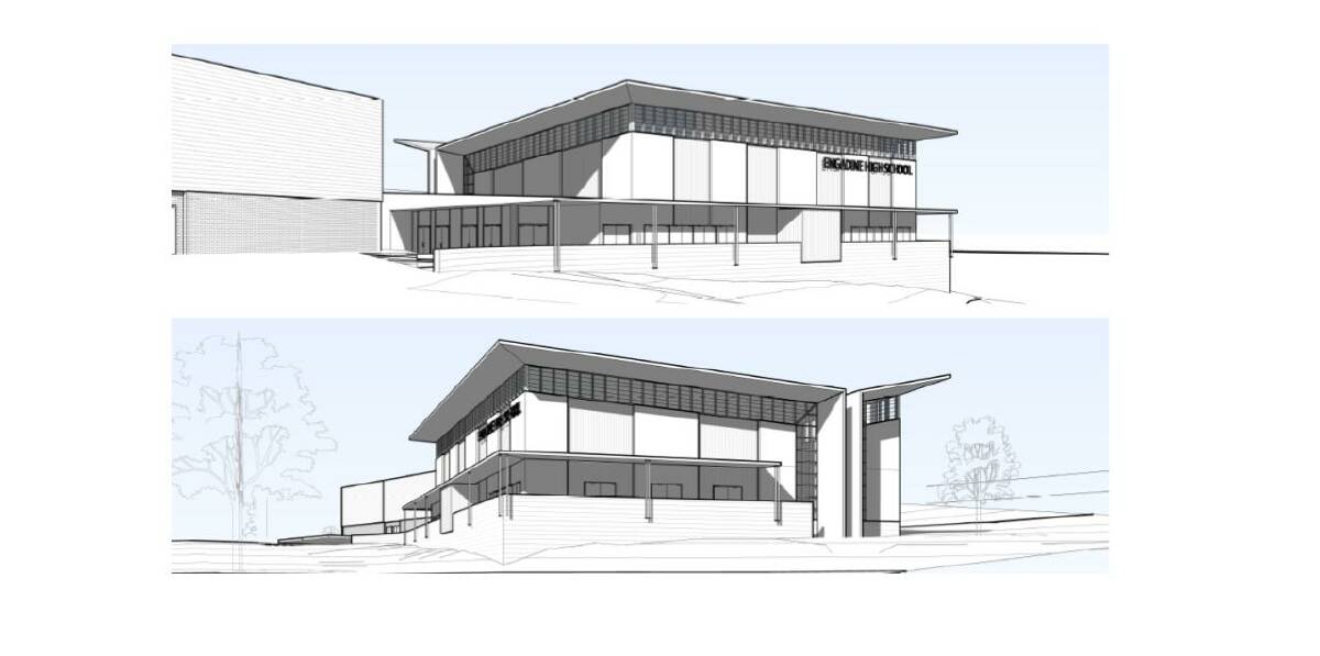 New vision: The NSW Government has released its plan for a new multipurpose hall at Engadine High School. Picture: Supplied
