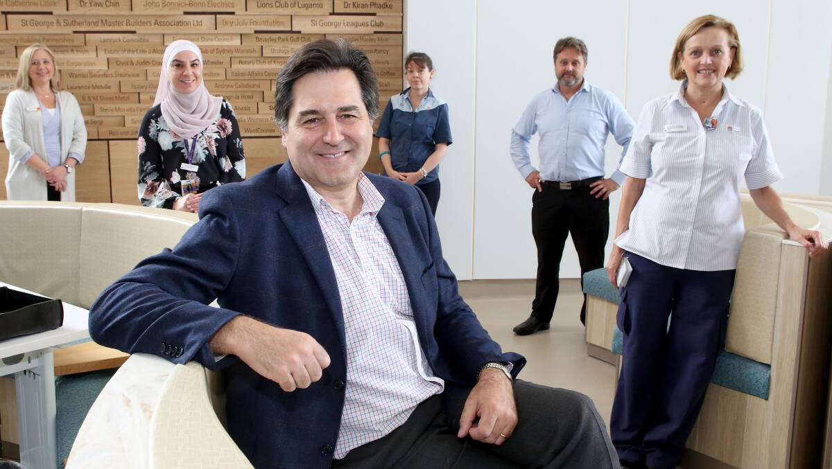 World leader: Dr Joseph Bucci with other staff from St George Cancer Care Centre. Picture: Supplied 