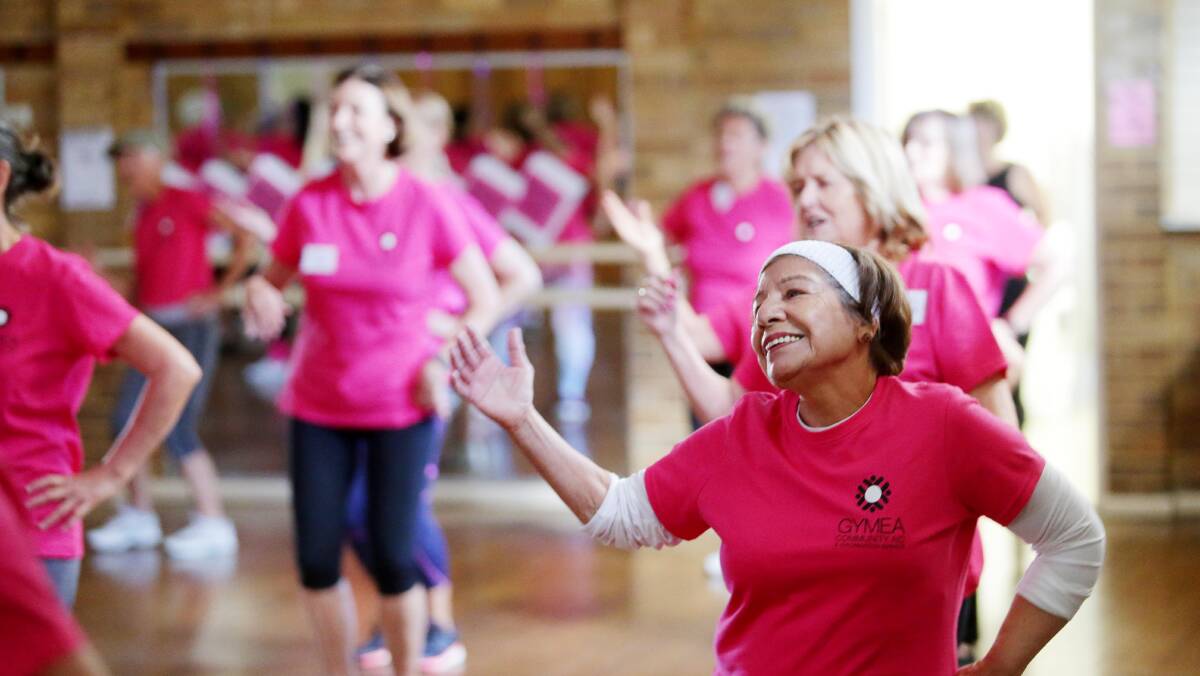 Fun and fit: A total of 29 clients of Gymea Community Aid and Information Service took part in the Zumba class. Pictures: Chris Lane