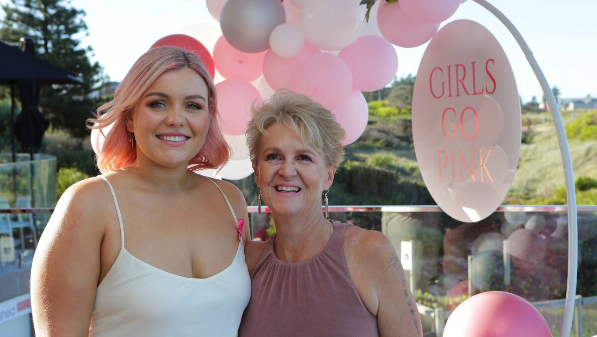 Money for research: Sienna Thomas and Alison Morris hosted the Girls Go Pink event last Sunday. Pictures: John Veage