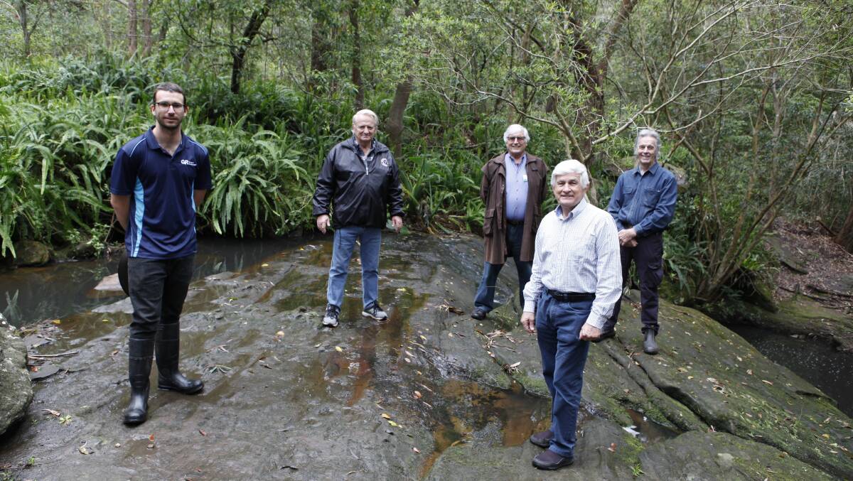 Back to nature: A section of Oyster Creek Gully has been rehabilitated thanks to a joint project. Pictures: Supplied 