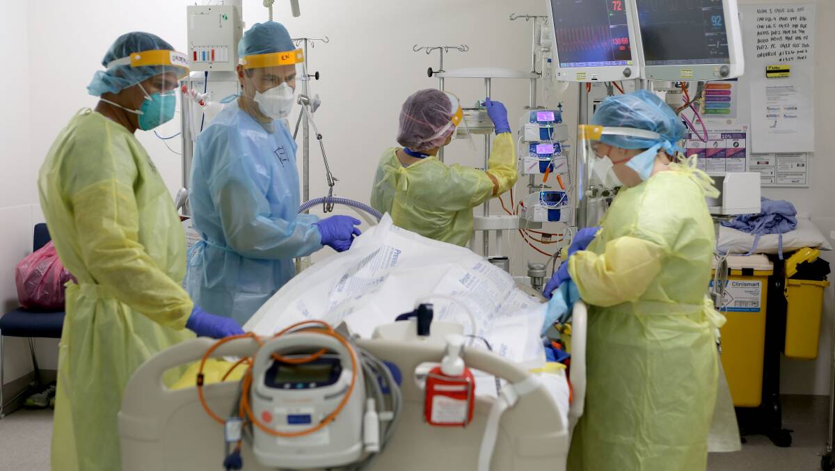 Behind the scenes: South Eastern Sydney Local Health District (SESLHD) has offered a rare glimpse inside St George Hospital's COVID-19 intensive care ward. Pictures: South Eastern Sydney Local Health District (SESLHD).