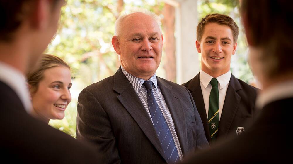 Lifetime of teaching: St John Bosco College principal Damien Carlton has been honoured with an award. Picture: Supplied
