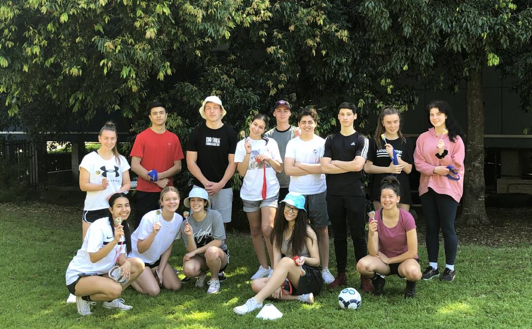 Going swimmingly: Some of the school-based trainees who attend aquatic and leisure centres in St George as part of their TAFE studies. Picture: Supplied