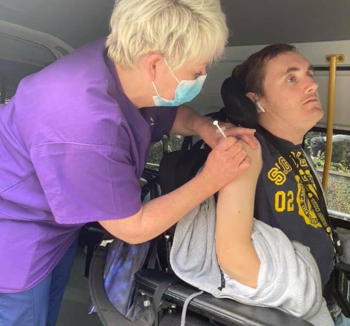 Disability support: Sylvanvale has set up four vaccination hubs to ensure their clients and staff are protected against COVID-19. Pictures: Supplied