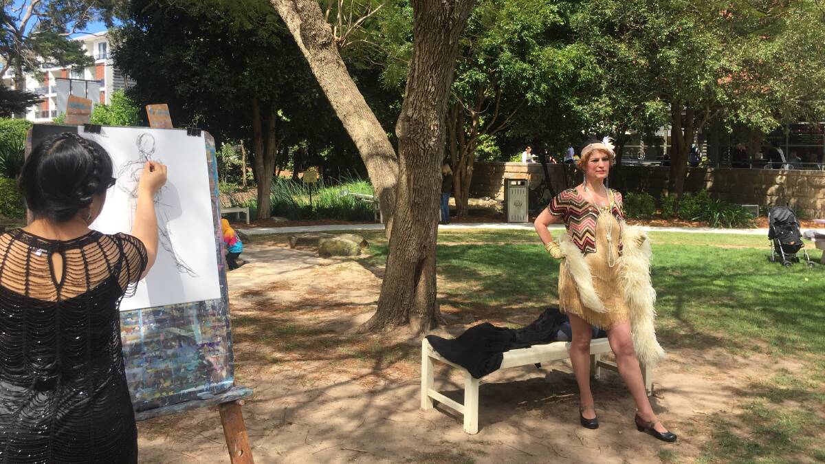 Life as art: Model Amy Scully provides the inspiration for the life-drawing classes at Hazelhurst Arts Centre. Picture: Supplied
