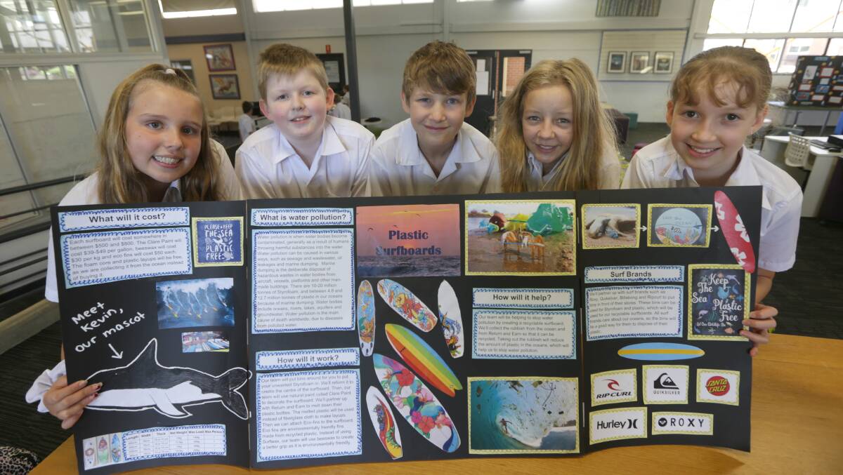 Shark tank: Year 7 students from Lucas Heights Community School presented their ideas at a project-based learning showcase last Friday. Pictures: John Veage