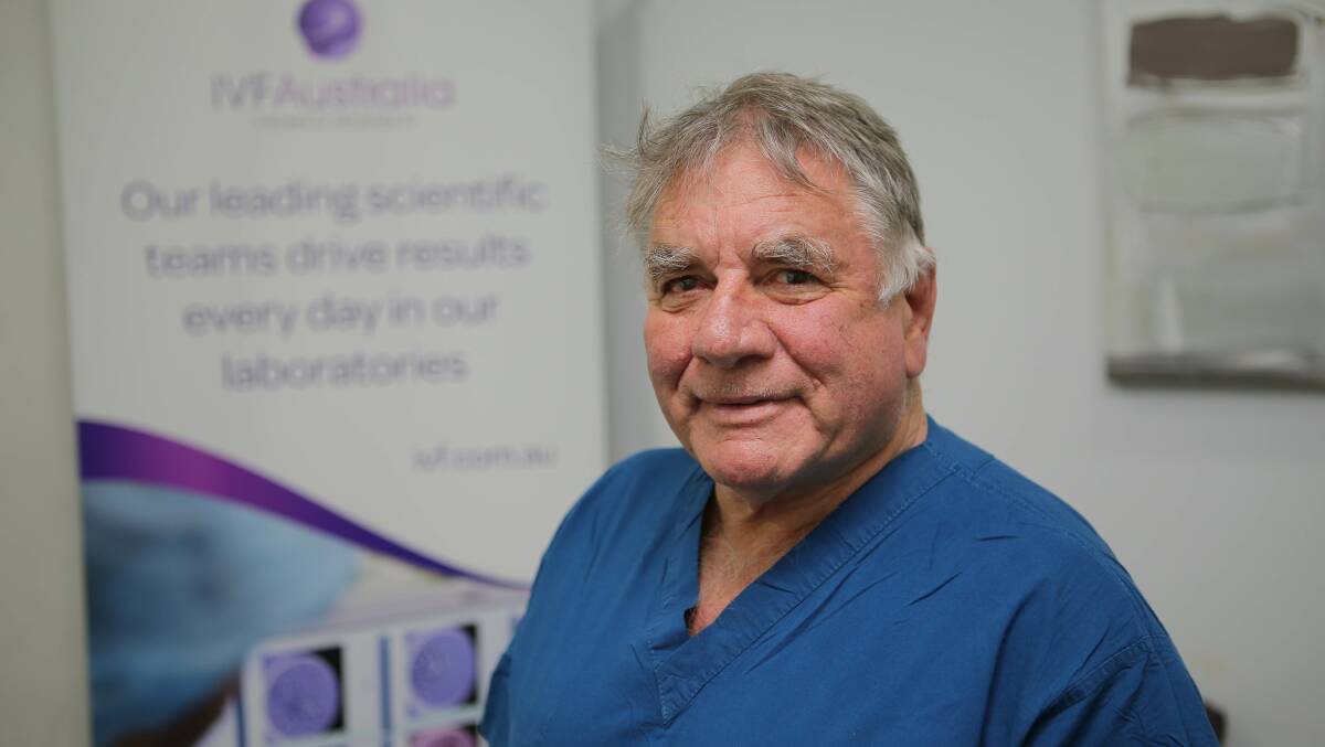 Great honour: Professor Michael Chapman at IVF Australia, Kogarah. Picture: John Veage