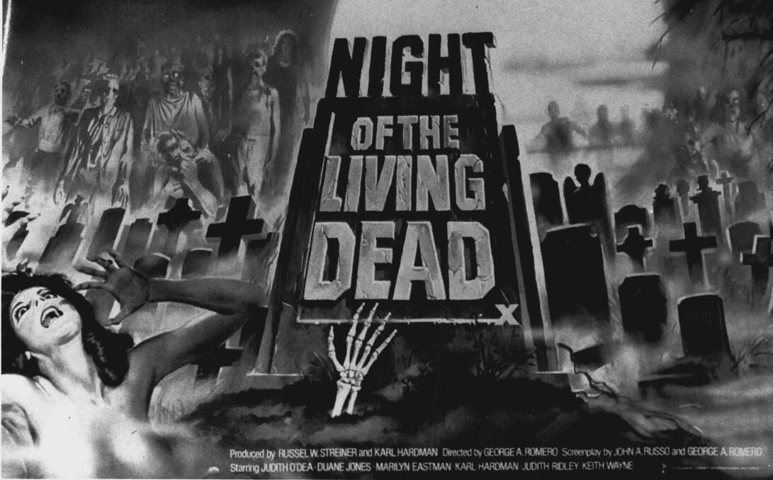 A promotional poster for Night of the Living Dead.