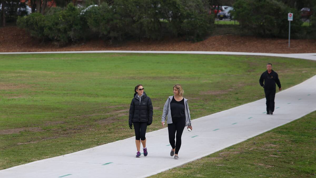 Path to the future: Sutherland could follow Georges River Council which last month opened its $1.5 million Gannons Park shared cycleway and pedestrian pathway. Picture: John Veage