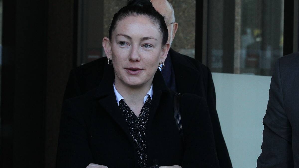 Court case: Jayne Gersbach at the NSW Supreme Court on Monday. Picture: Ben Rushton