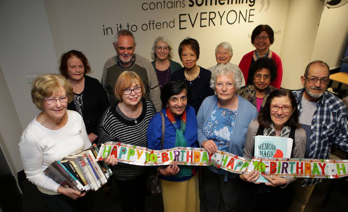 Wordsmiths: Members of the Discovery Writers who are celebrating their 10th anniversary next month. Picture: John Veage