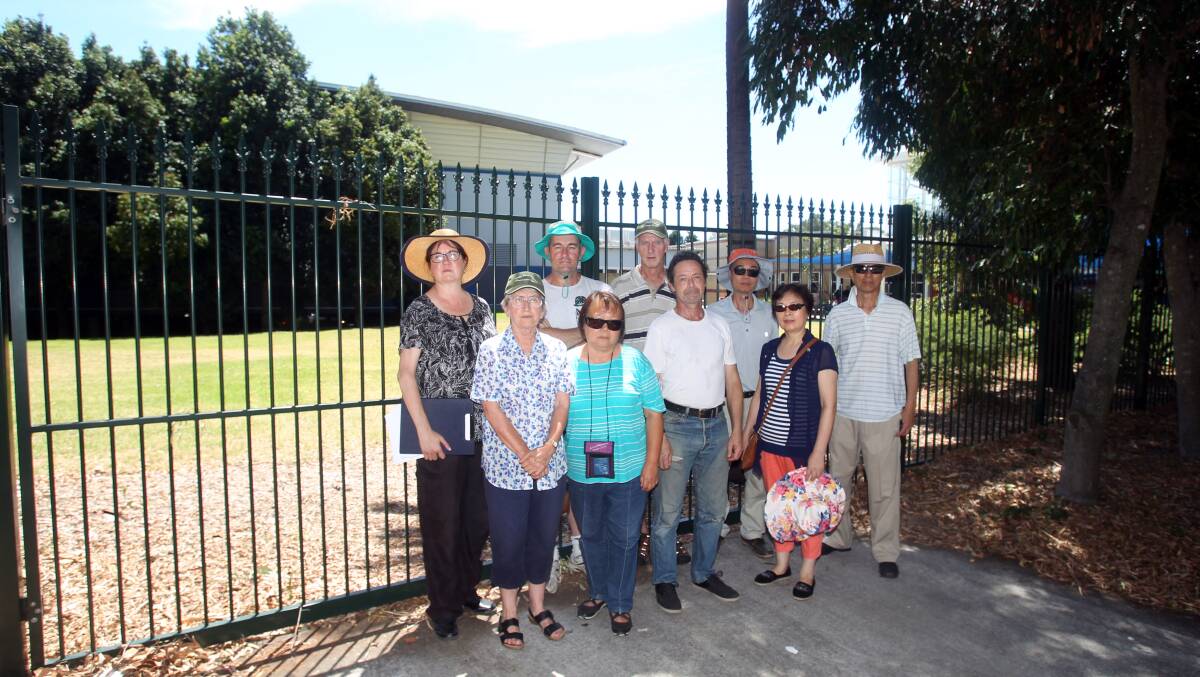 Lost lawn: Residents are concerned that proposals to provide a parking bay for buses at the Hurstville Aquatic Centre will take up valuable green space. Picture: Chris Lane