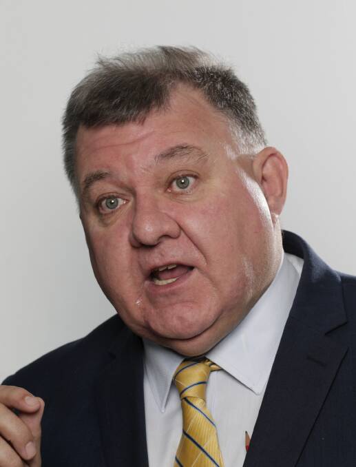 Liberal MP Craig Kelly addresses the media on energy issues during a doorstop interview in the press gallery at Parliament House in Canberra on  Tuesday 26 June 2018. fedpol Photo: Alex Ellinghausen