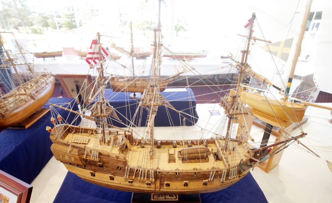 From 15th century sailing ships to modern warships, the modellers presented an armada of the ages. Pictures: Chris Lane