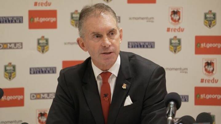 Stepping down: St George Illawarra CEO Brian Johnston will resign at the end of March.