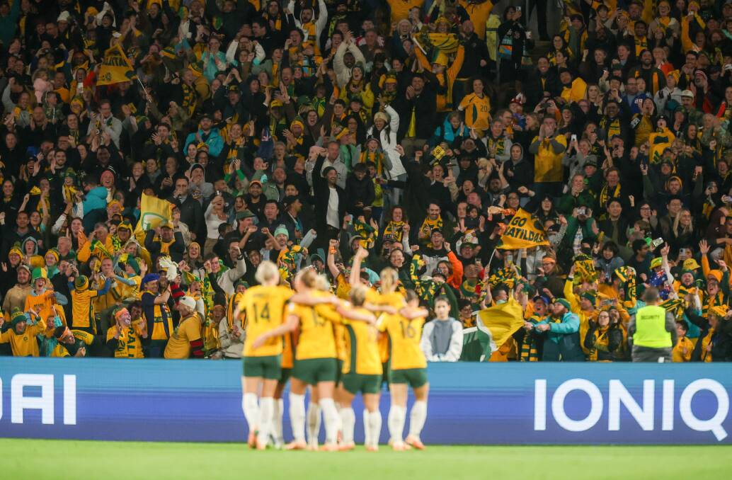 The Matildas are lapping up playing in front of record crowds. Picture by Adam McLean