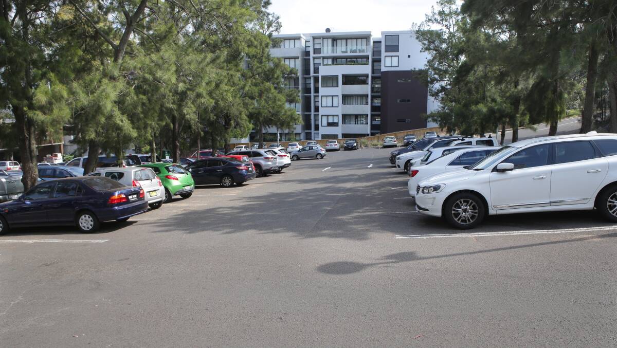 The council-owned car park behind the Jannali shopping centre. Picture: John Veage