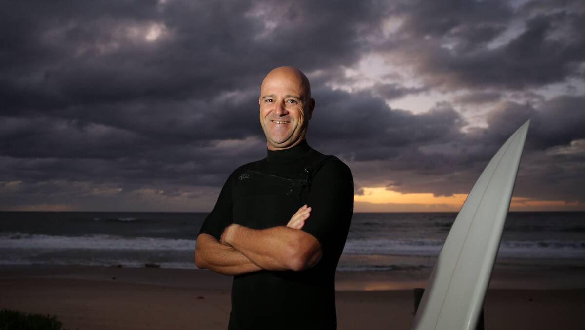 Early morning surfer Simon Earle is the Labor candidate for Cook. Picture: John Veage
