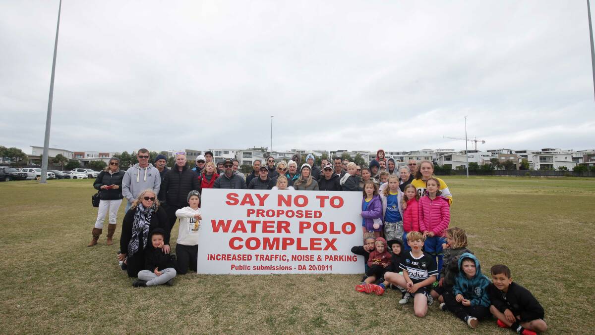 Relocation call: Greenhills Beach Residents want the $20.4 million aquatic / water polo centre moved from near their homes to the nearby Marang Parklands. Picture: Chris Lane