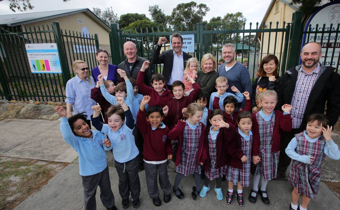 Further funding: Celebration at Kyeemagh Infants School after an initial budget allocation was provided in the 2017 state budget. Picture John Veage