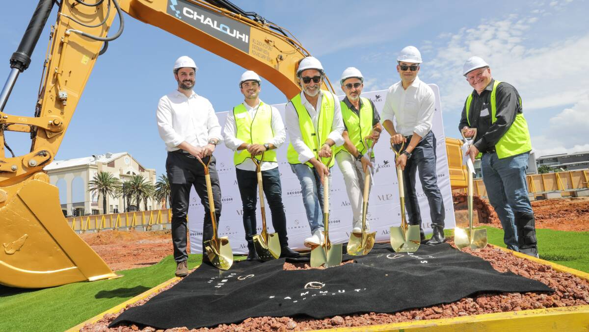 Ground-breaking ceremony for the Vue development at Cronulla. Picture by John Veage