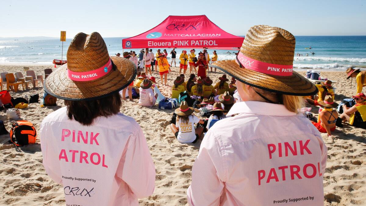 Pink Patrol at Elouera Beach. Picture by John Veage