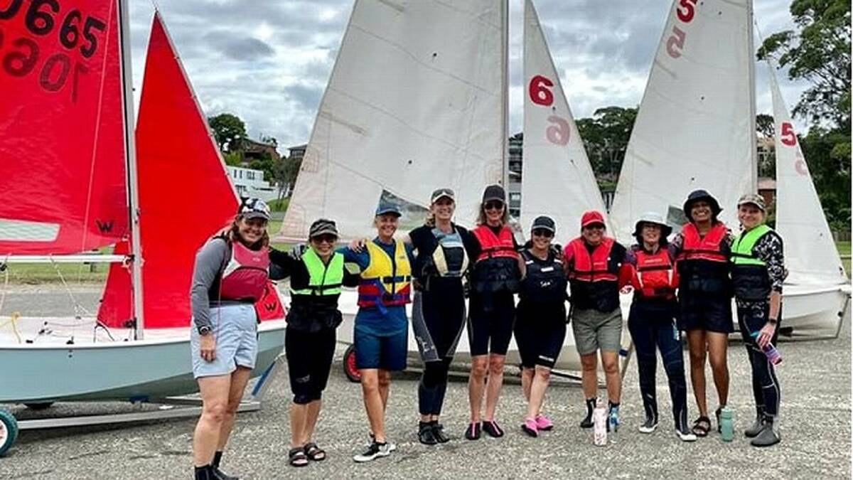 Participants, instructors and volunteers in the SheSails program run by Connells Point Sailing Club. Picture supplied