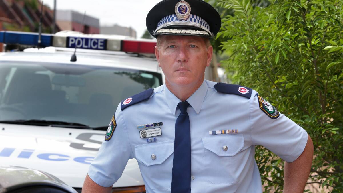New commissioner: Mick Fuller outside Kogarah police station. Picture: Jane Dyson
