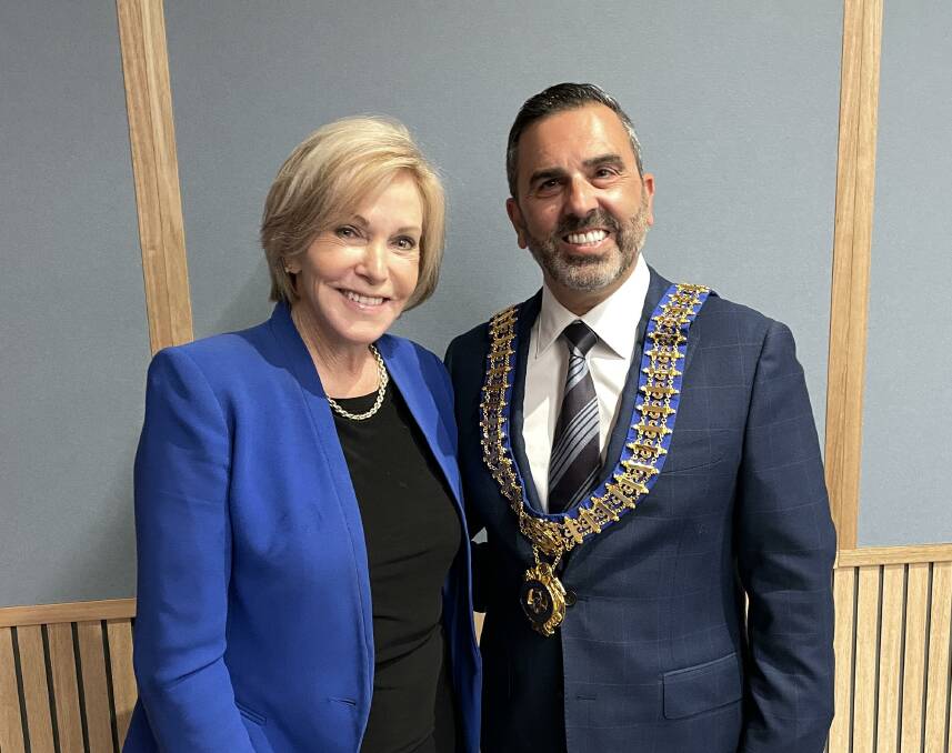 Mayor Carmelo Pesce and deputy mayor Carol Provan after their election in 2023. Picture by Murray Trembath