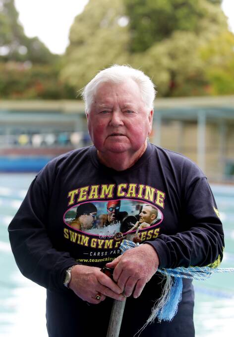 Cutting back: Dick Caine will remain as head coach at Carss Park Olympic Pool, but will no longer manage the facility after June 30. Picture: Chris Lane