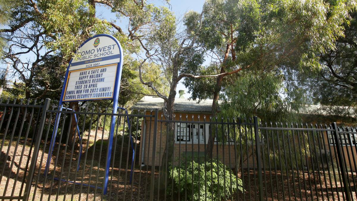 The library at Como West Public School will be upgraded with funding from the stimulus program. Picture: Chris Lane