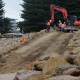 New walkway under construction at North Cronulla beach. Picture: John Veage
