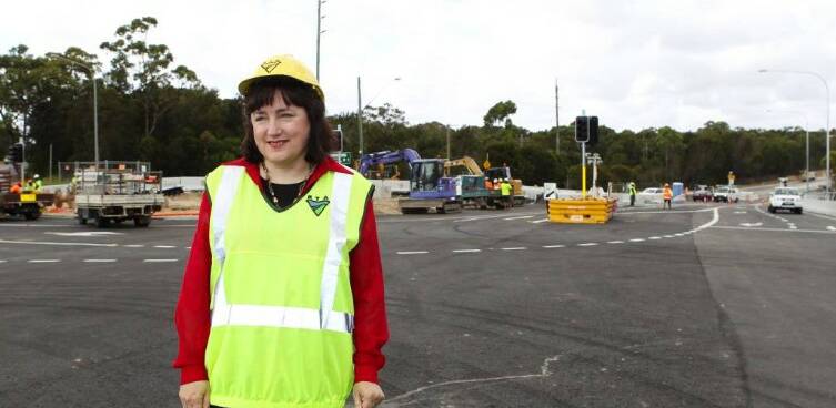 Alison Megarrity at the opening of the second stage of the Bangor Bypass in 2010. Picture by Chris Lane