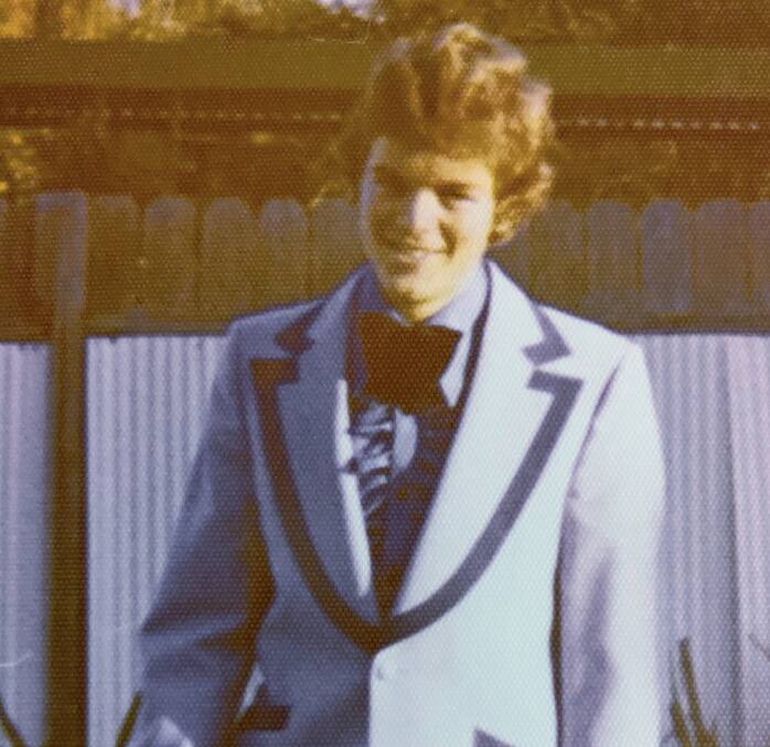 Former Caringbah High School student Mark Speakman in his HSC formal attire.