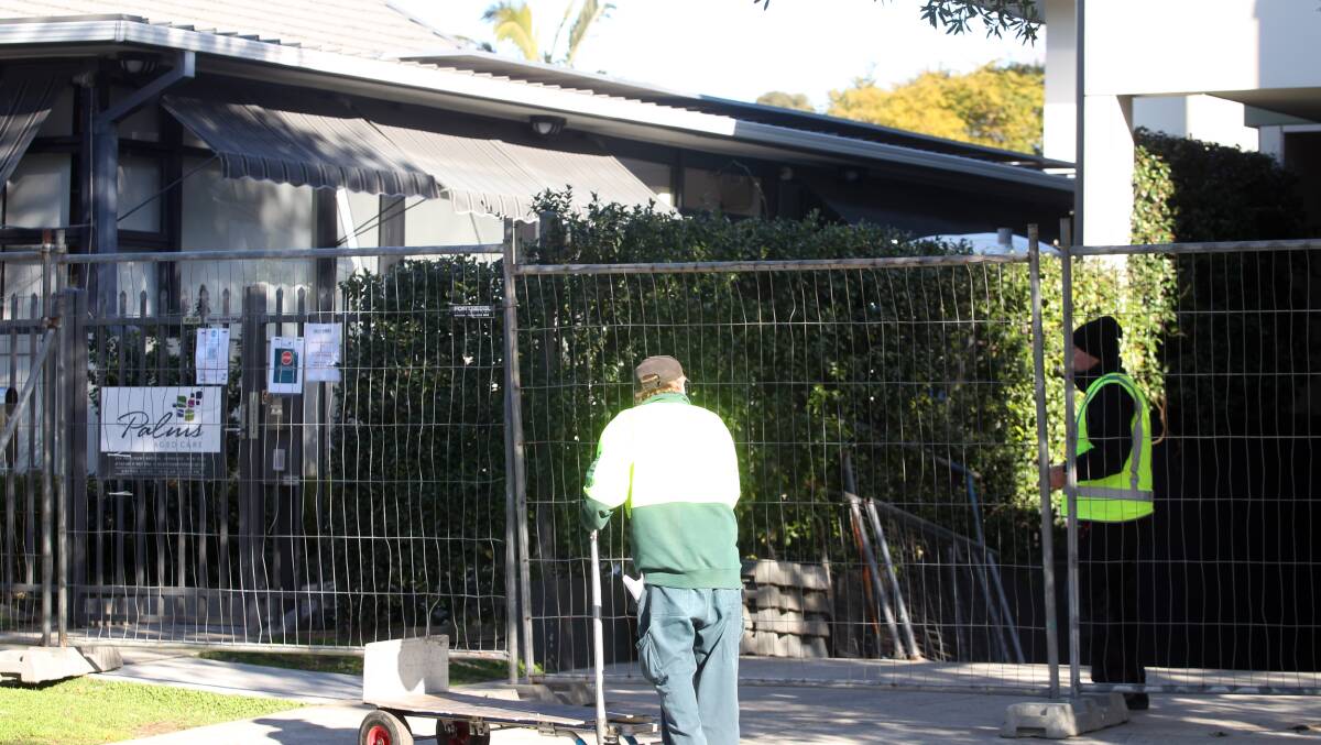 Extra security is in place at the aged care centre. Picture: Chris Lane
