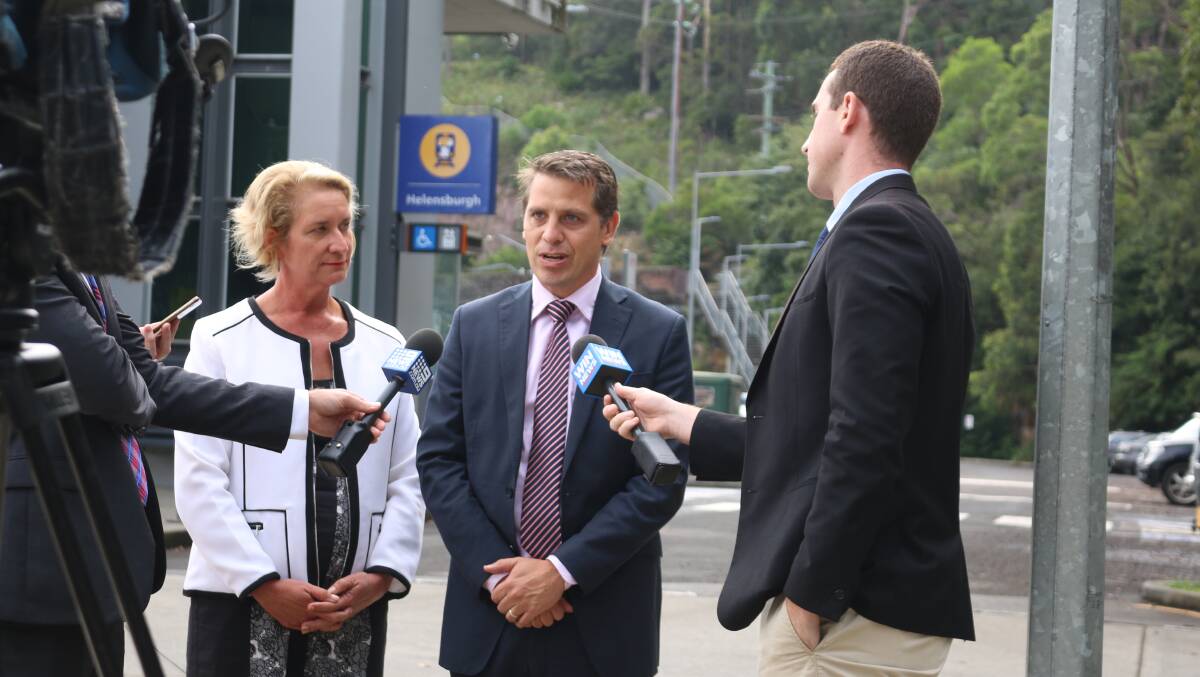 Ryan Park and Maryanne Stuart at Helensburgh station. Picture: supplied