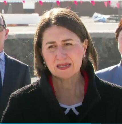 Premier Gladys Berejiklian at a news conference on Tuesday.