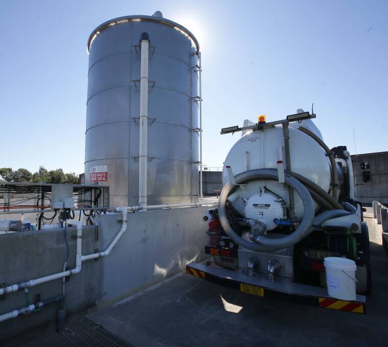 Innovative project: The 100 kilolitre tank used in the process. Picture: John Veage